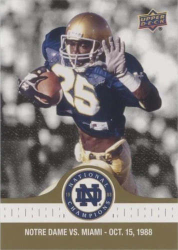 2017 Upper Deck Notre Dame 1988 Championship Rocket Ismail #42