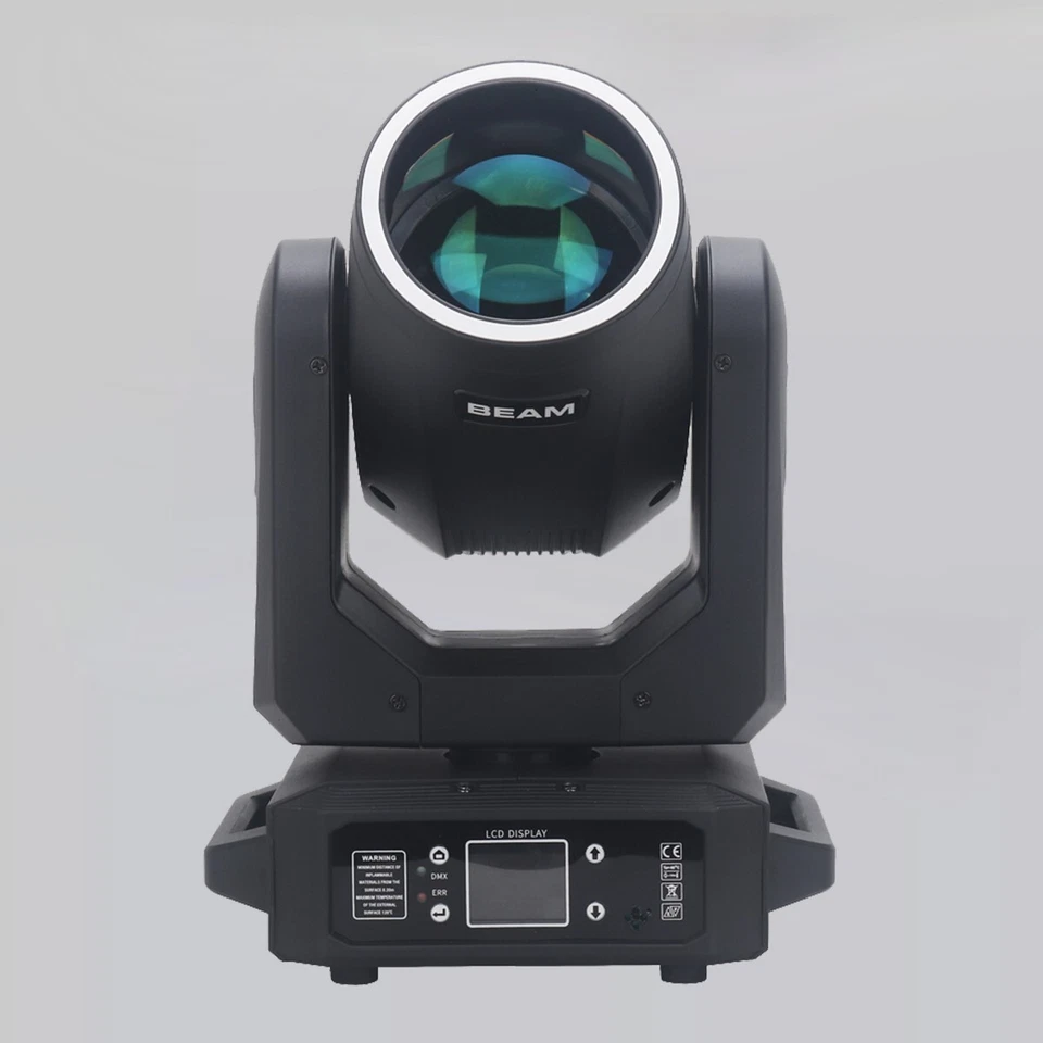 200W LED Moving Head w/ Ring Beam+18 Prisms+12 Gobo RGB DMX Stage Lighting DJ - Image 2 of 4