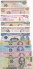 Vietnam Set 10 UNC 100- 10000 20000 50000 100000 RANDOM DATES P 100-121 122