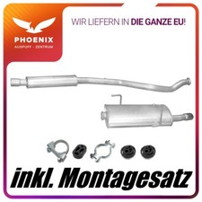 Peugeot 206 CC 2.0 (2000-2007) Auspuffanlage Mittel+Endschalldämpfer Auspuff