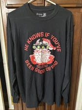 He Knows If You Been Good Or Bad Santa Claus Happy Holidays From US Army Size L