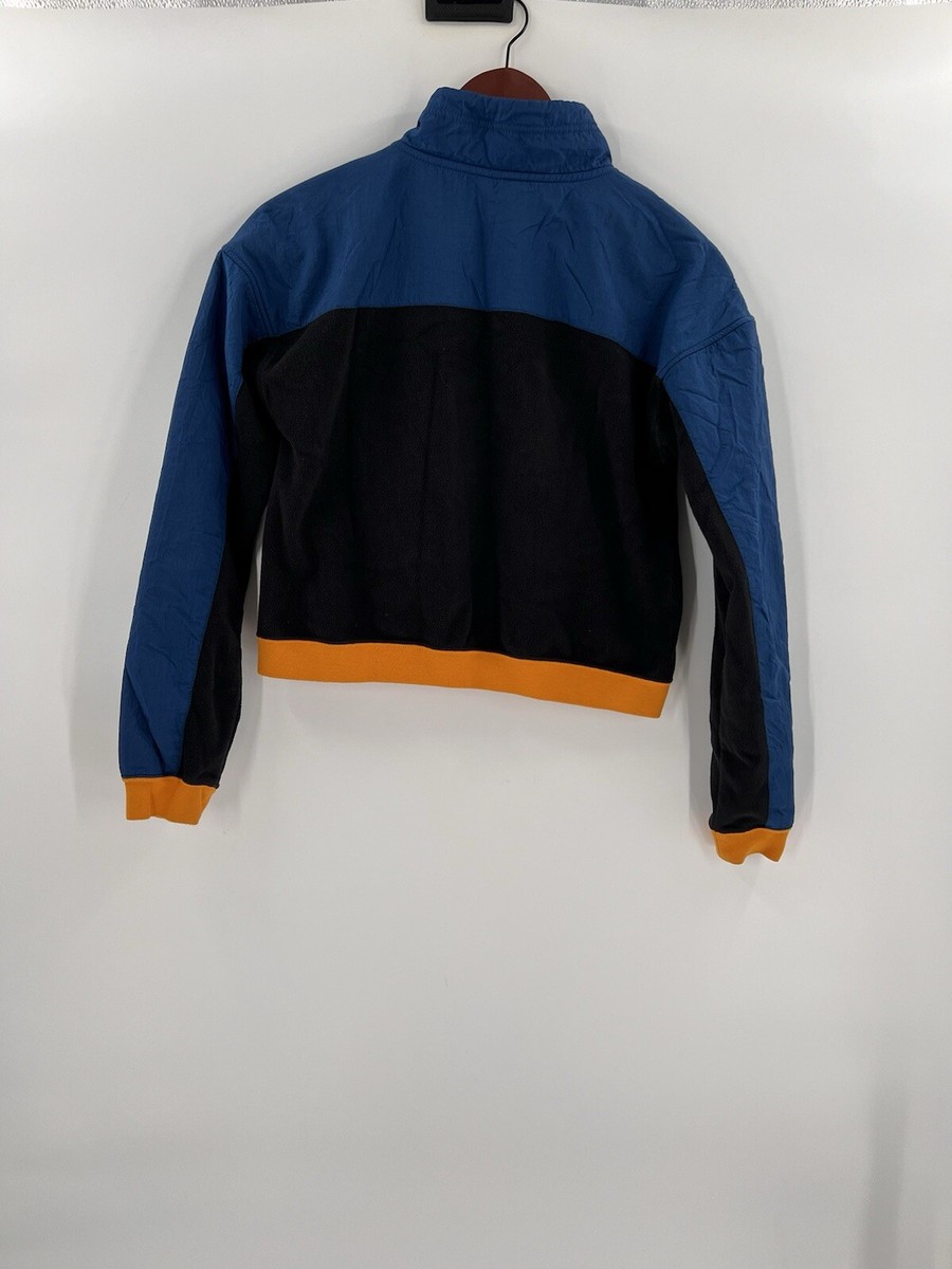 NIKE ジャケット Nike Women's Half Zip Polar Jacket Blue Black Orange Crop