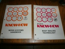 Early 1980's Buick Know-How Body Sealing & Wiper Systems Booklets