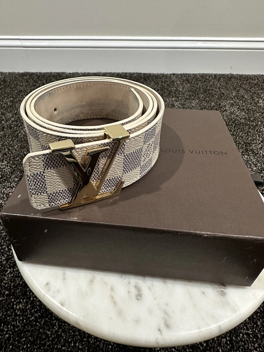 LOUIS VUITTON LV INITIALS DAMIER AZUR BELT