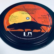 Stranglers. Record label coaster. Rattus Norvegicus. Popsters