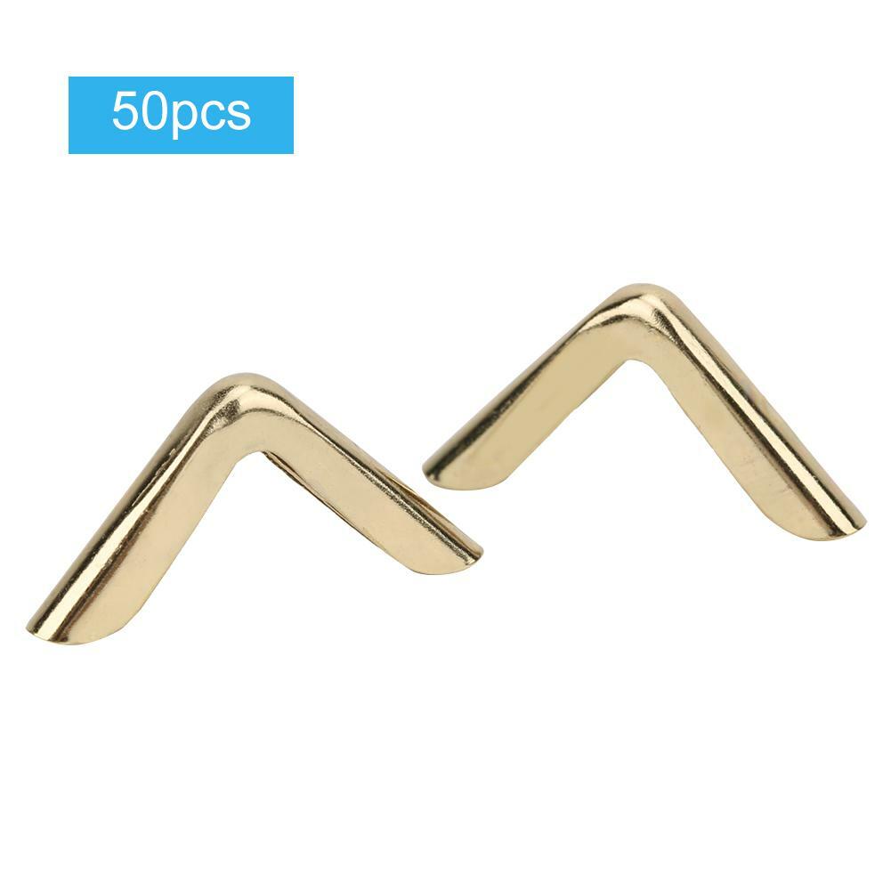 100 Stück Buch-Eckenschutz Metall - Goldene Kantenschützer Für Alben & Notizbücher