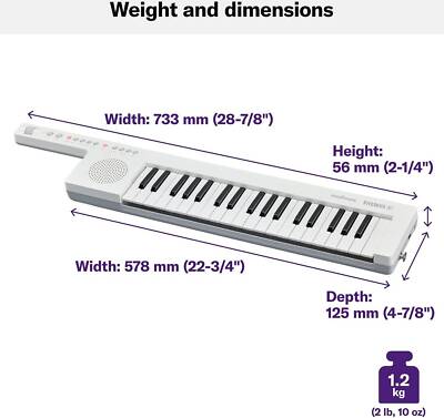 Yamaha SHS-300bu Digital Shoulder 37Key MIDI Synthesizer Keytar