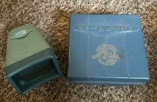 Vintage Opta-Vue 35mm Hand Viewer in Plastic Case 2 Bulbs Included
