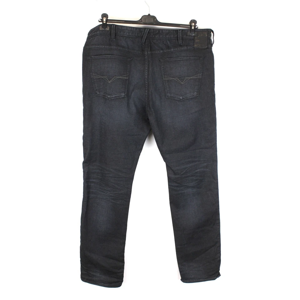 GUESS Lincoln Slim Straight Men's Jeans Size W40 L34 Grey Stretch Zip Fly k6275 - Image 2 of 4