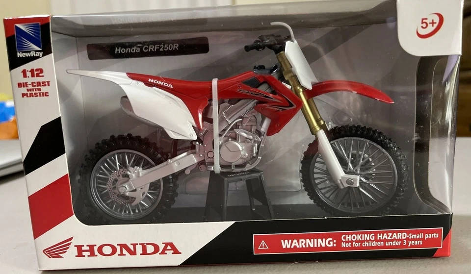 Honda Red CRF250R Dirt Bike Supercross Motocross 1:12 Scale New in Stock - Image 2 of 4
