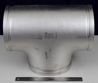Gruvlok 1330007475 8'' Grooved SCH-10 304 Stainless Steel Standard Tee A7060SS