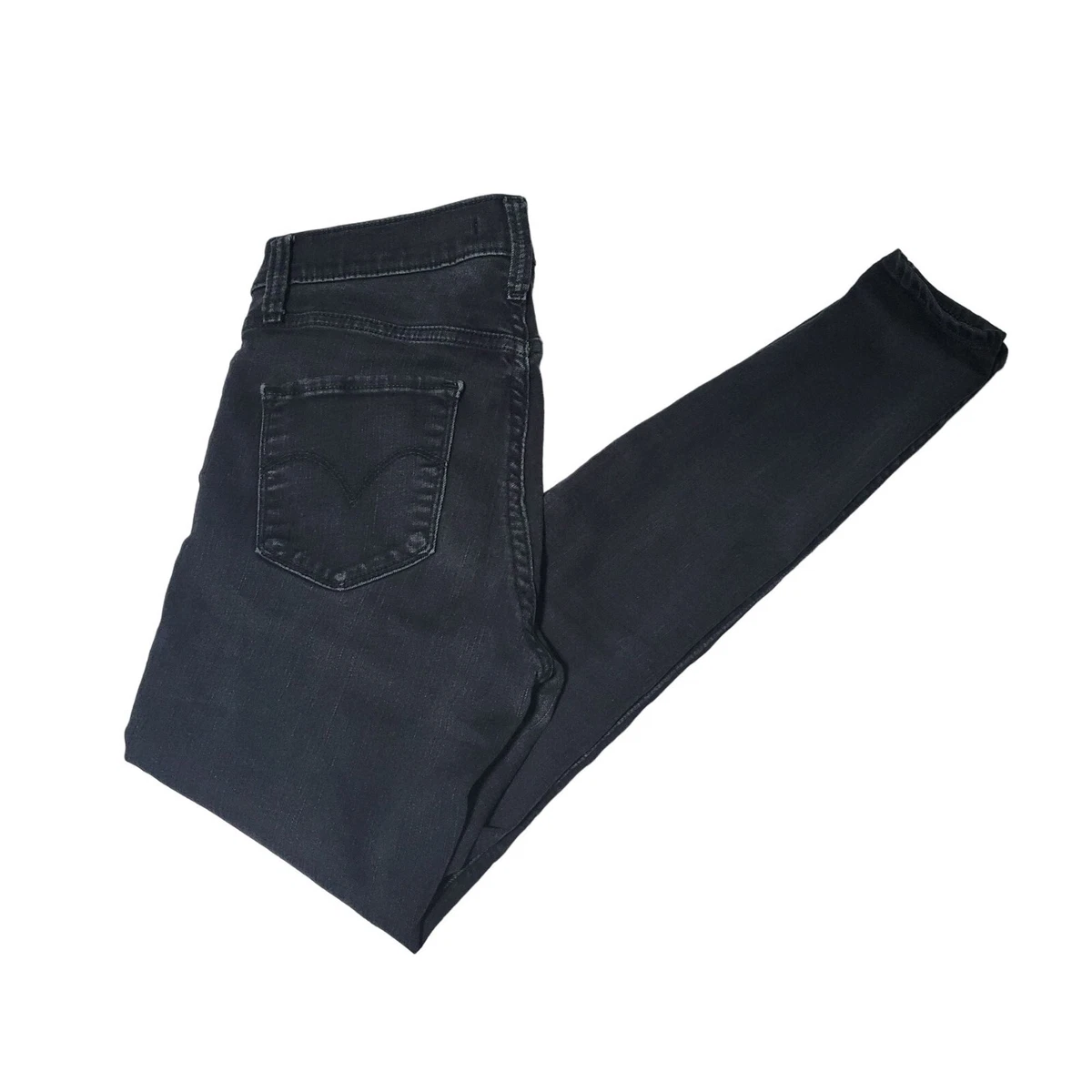Levis 310 Shaping Super Skinny Jeans Womens Size 29 Mid Rise Black