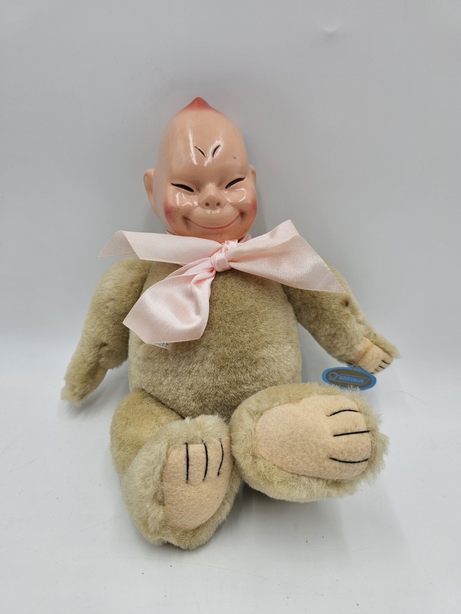 Horsman Lucky BILLIKEN Jointed Plush Furry Body & Vinyl Head Doll
