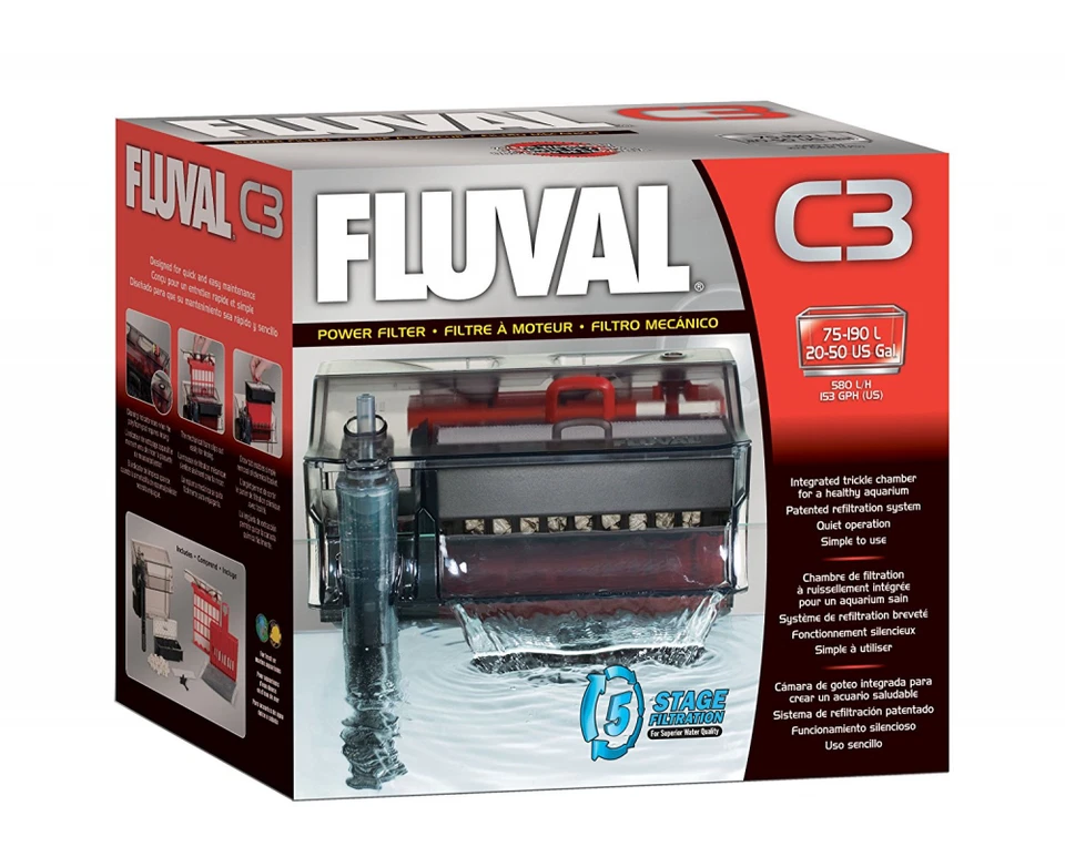 Fluval C3 Power Filter for aquariums between 20 to 50 gallons - Image 2 of 3