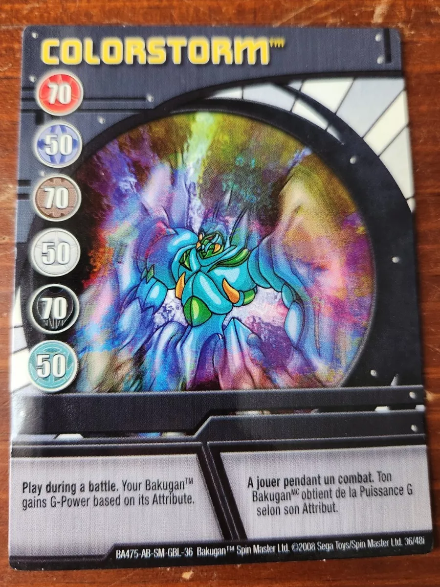 Bakugan Series 7 - 36/48I Blue Ability Card - Colorstorm