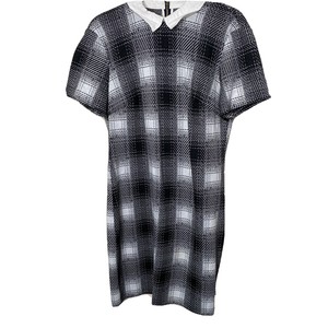 tommy hilfiger black dress with white collar