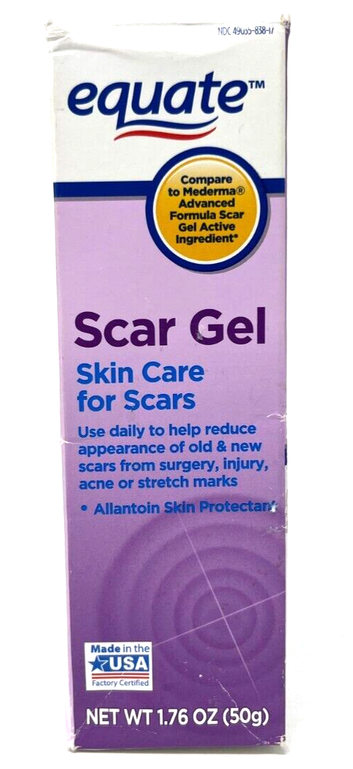 Equate Scar Gel Skin Care For Scars Sealed 1.76 oz Exp 3/2026 eBay