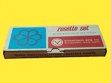 Vintage Vitantonio Rosette Set Rose Shaped Complete Original Box Holiday Waffles