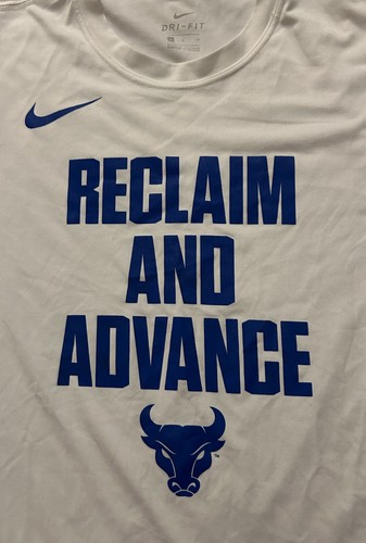 NIKE DRI-FIT Authentic UB/BUFFALO BULLS BASKETBALL 2018 Long-Sleeved SHIRT M - Picture 2 of 3