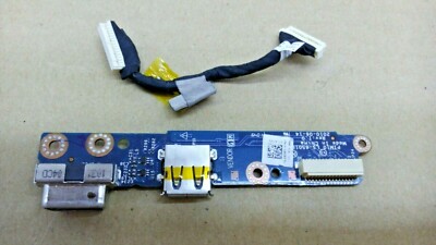 ORIGINAL Dell Inspiron Mini 1018 USB Port Jack Board + Cable 4JMFG - LS-651P 53