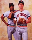 MLB Detroit Tigers Sweet Lou Whitaker Alan Trammell Color 8 X 10 Photo Picture