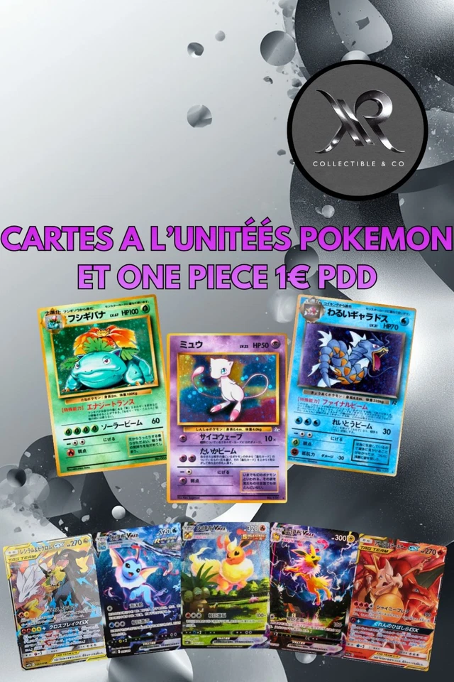 🔥CARTES POKEMON ET ONE PIECE A 1 EUROS PDD