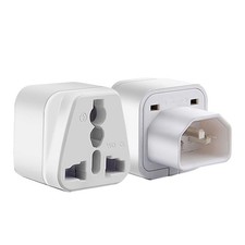 Strhowill (2pack) C14 to NEMA-5-15P,IEC320 Universal Socket,for White