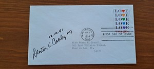 Heart Surgeon Dr Denton A. Cooley MD 1st Day LOVE Cover