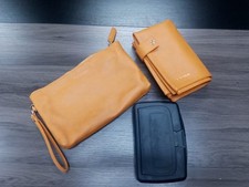 Fawn Design Changing Clutch. Mustard Yellow, Vegan Faux Leather