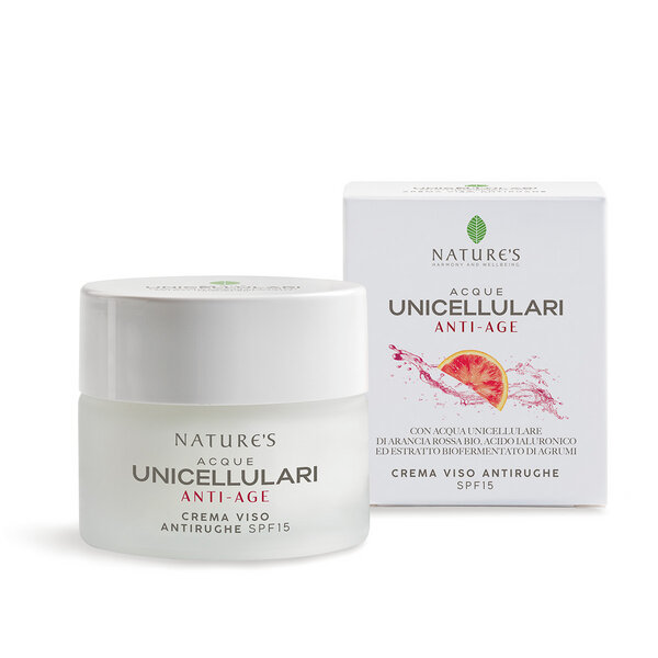 Nature's Acque Unicellulari Crema Viso-Collo Antirughe Anti-Age SPF 15 50 ml