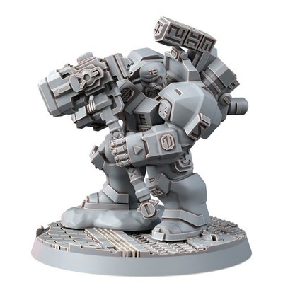 Wargame Exclusive Guild Of Ironkin Rune Champion Resin Model Miniature