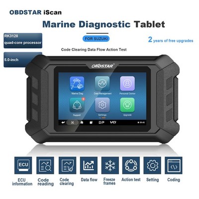 OBDSTAR ISCAN SUZUKI Marine Diagnostic Tablet,Code Reader,Data Flow,Action Test