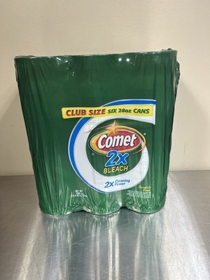 Free Shipping! Comet 2X Bleach Powder Cleanser 28oz - 6 Pack