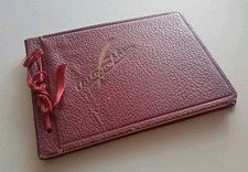 Vintage Autograph Book Faux Leather Gold Script Friendship Keepsake 1937