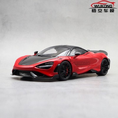 1/18 HPD McLaren 765LT Supercar Rot Diecast Modellauto Geschenke für Freunde
