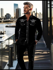 Men's Outfit 2 Piece Set Shirt Pants Suit PLUS SIZE BIG 3XL