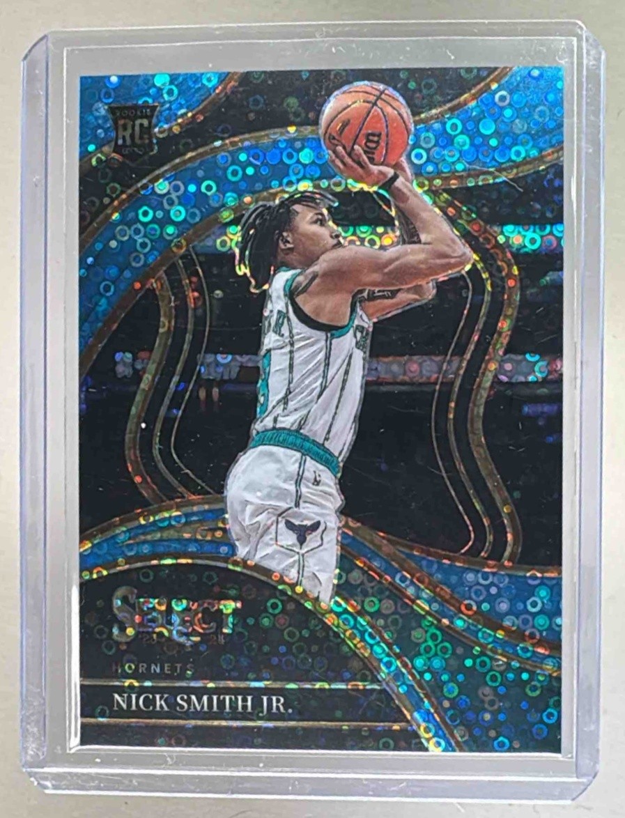 Nick Smith Jr 2023 Panini Select #293 Light Blue Disco Prizm RC Courtside /99
