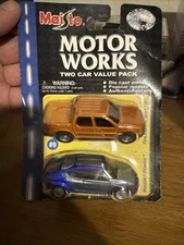 2001 Maisto 2 Pack Daimler Tour Ford B Series School Bus 3" Motor Works