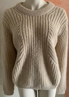 CLOSED  ,Pullover,Strick, Pulli, Gr.S ;Beige; Woll-Alpakamischung