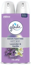 Glade Air Freshener Room Spray, Lavender & Vanilla Scent, Odor Fighting to Deliv