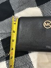 MK Michael Kors Pebble Black Zip Around Wallet — photo 3