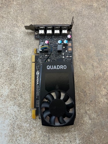Nvidia Quadro P1000 4GB GDDR5 PCIe Graphics Card Low Profile 4 Mini DP Ports