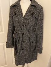 Marks And Spencer’s Light Weight Spring Summer Trench Rain Mac Jacket Size 12