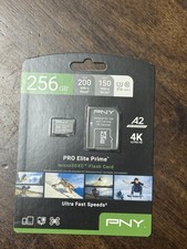 PNY PRO Elite Prime 256GB microSDXC Class 10 U3 V30 A2 w/ SD Adapter Fast Ship
