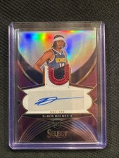 2024-25 Panini Select - Rookie Jersey Autographs DaRon Holmes Purple Prizm /99