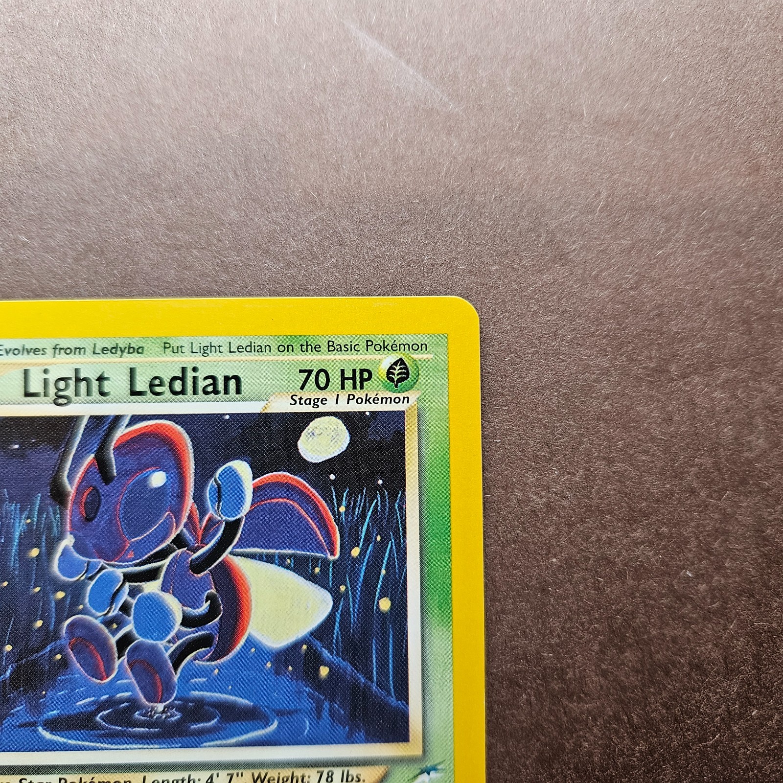 Light Ledian 24/105 Pokemon Neo Destiny Rare Card - LP