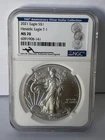 2021 $1 Silver Eagle Type 1 NGC MS70 Mercanti Signature