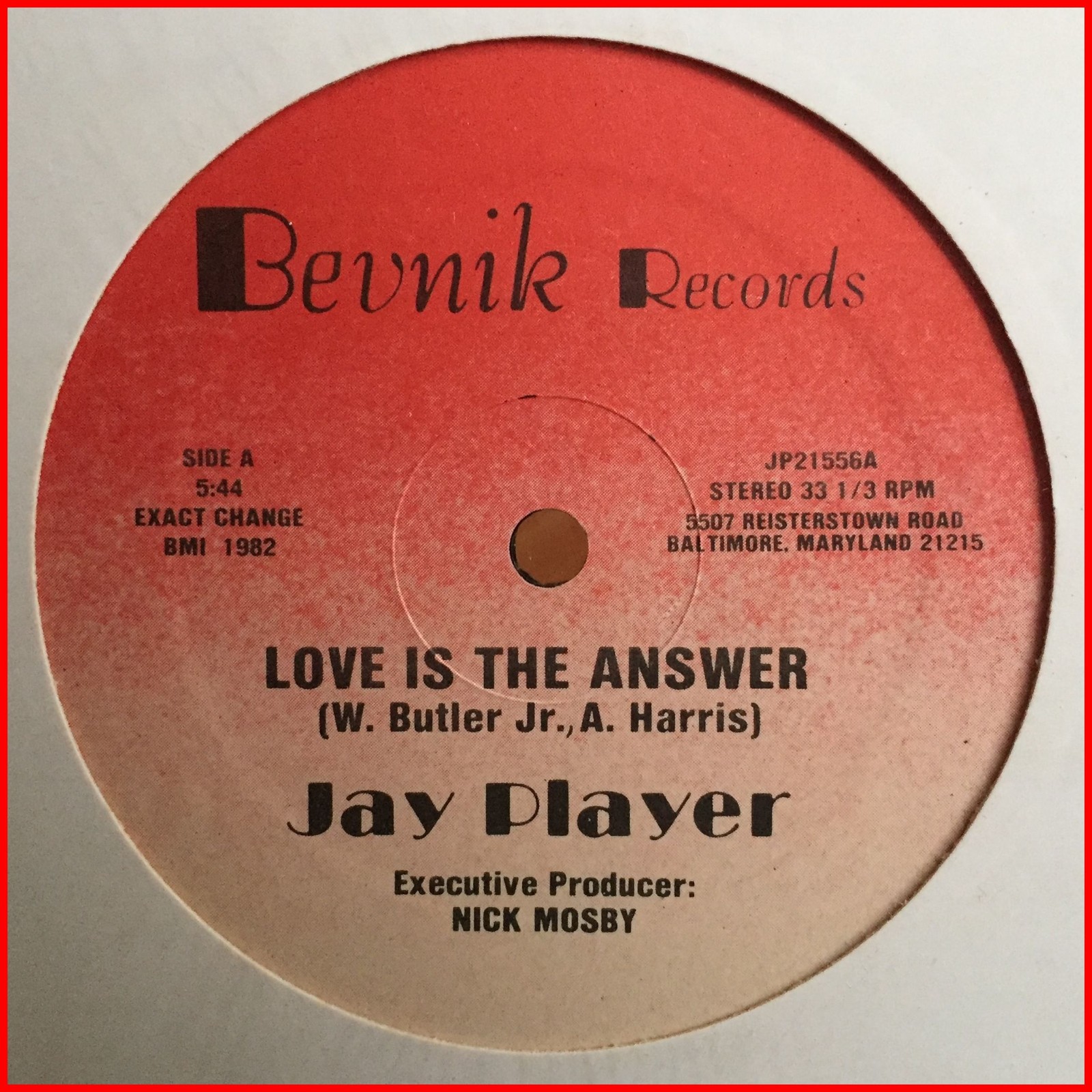MODERN SOUL 12" Jay Player-love is the answer BEVNIK - ULTRA RARE '82 Shrink mp3