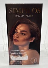 Gold Glitter Freckles Face Tattoos Waterproof Sparkle Patches for Women