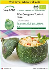 SAFLAX - Kit de culture - BIO - Courgette - Tondo di Nizza - 5 Graines